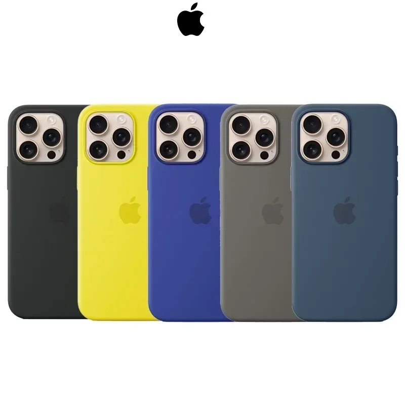 Original Official Silicone Cases For iPhone 16 15 13 14 12 Pro Max Case For Apple iPhone 16 14 15 13 12 Pro 16 Plus Case