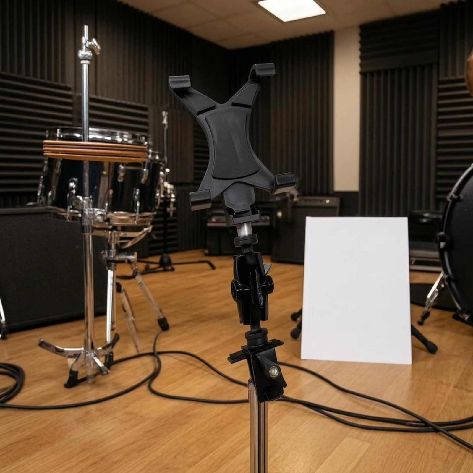 Drum Kit Mounting Accessory Black Finish Interchangeable Drum Mount Musical Equipment Long-Lasting Music Gear Sturdy
