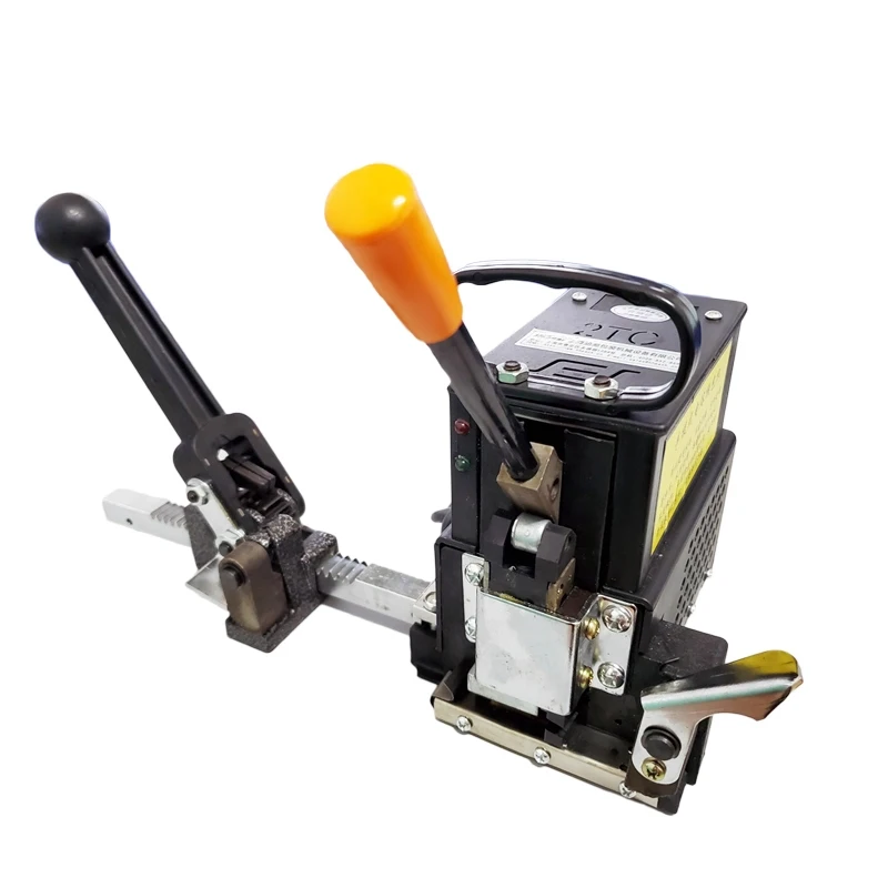 KZ-2T portable electric and hot melt baler for carton PP strapping, semi-automatic strapping machine, PP plastic strapping tensi