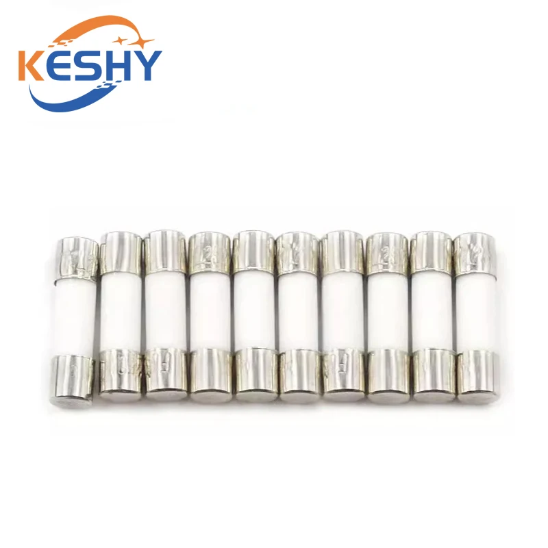 10 قطعة/الوحدة 5*20 مللي متر 6*30 مللي متر ضربة سريعة أنبوب الصمامات 250V 0.5A 1A 2A 3A 4A 5A 6A 6.3A 8A 10A 15A 20A 25A 30A أمبير فيوز السيراميك منصهر