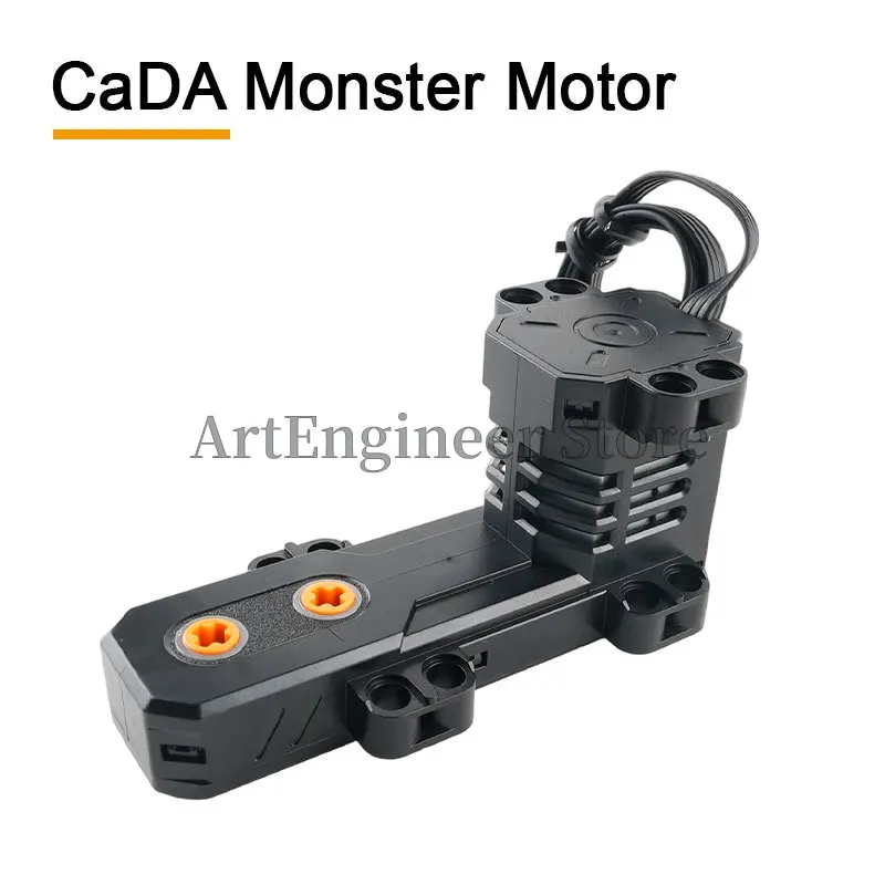 CaDA Power Functions M/L/Servo Motor Building Blocks Motorized Technical Parts 2.4G Train Remote Control Kit Toys for Adult Kids view 6