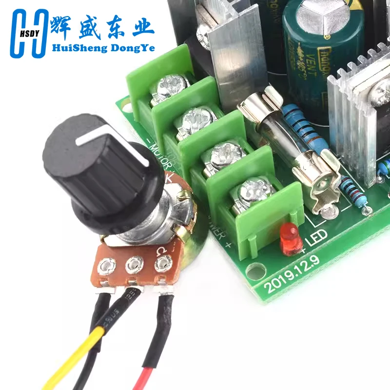 DC10-60V DC motor speed regulator 12V 24V 36V 48V High power drive module PWM Motor speed controller 20A huidige regulator