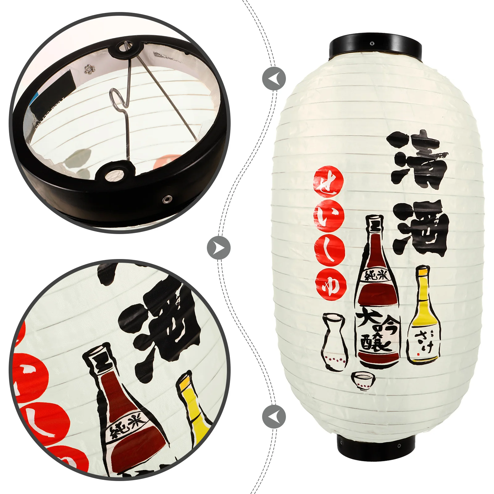 

Silk Lantern Japanese Decorations Restaurant Bar Home Traditional Hanging Lantern Outdoor Wedding Party Cloth Table Lamp