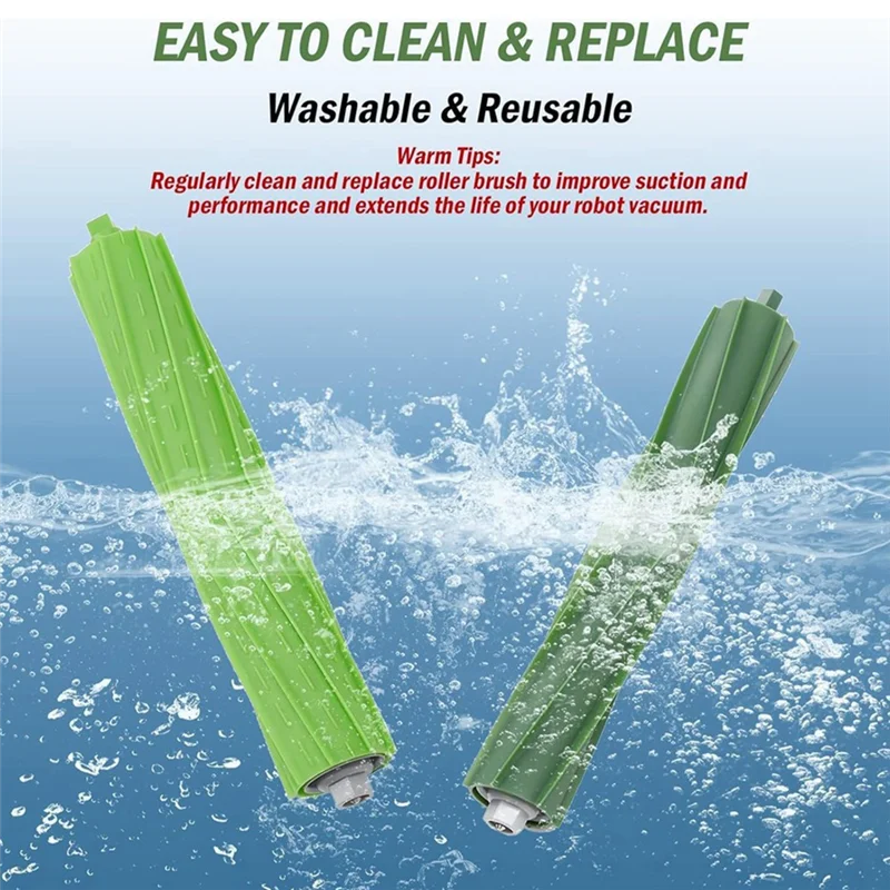 Juego de LITE-4 de cepillos de rodillo de goma para Irobot E & I & J Series J8 + I7 + I1 I2 I3 I4 I6 I6 + I8 I8 + Plus E5 E6 E7 Accesorios