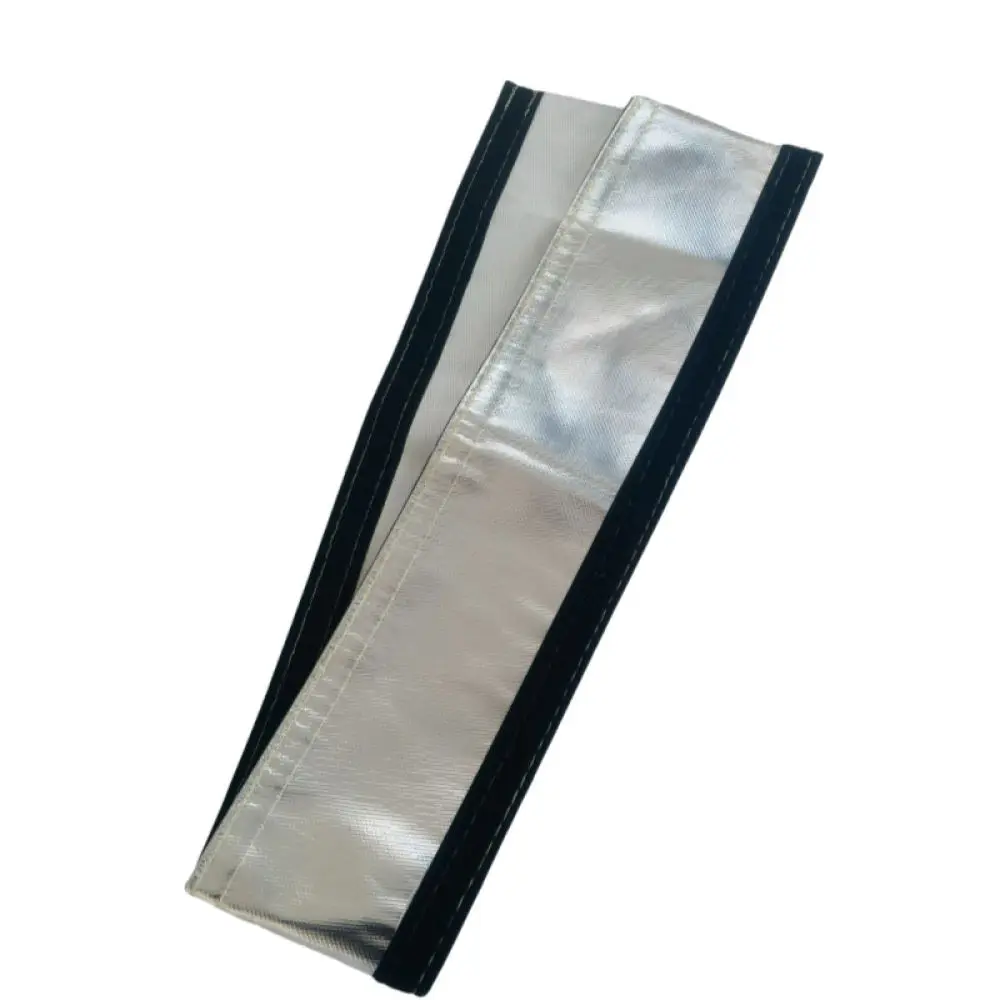 Heat Shielding Sleeve Fiberglass Aluminum Foil Pipe Wrap Fireproof Thermal Protection Hose High Temperature Guard Cover Tube