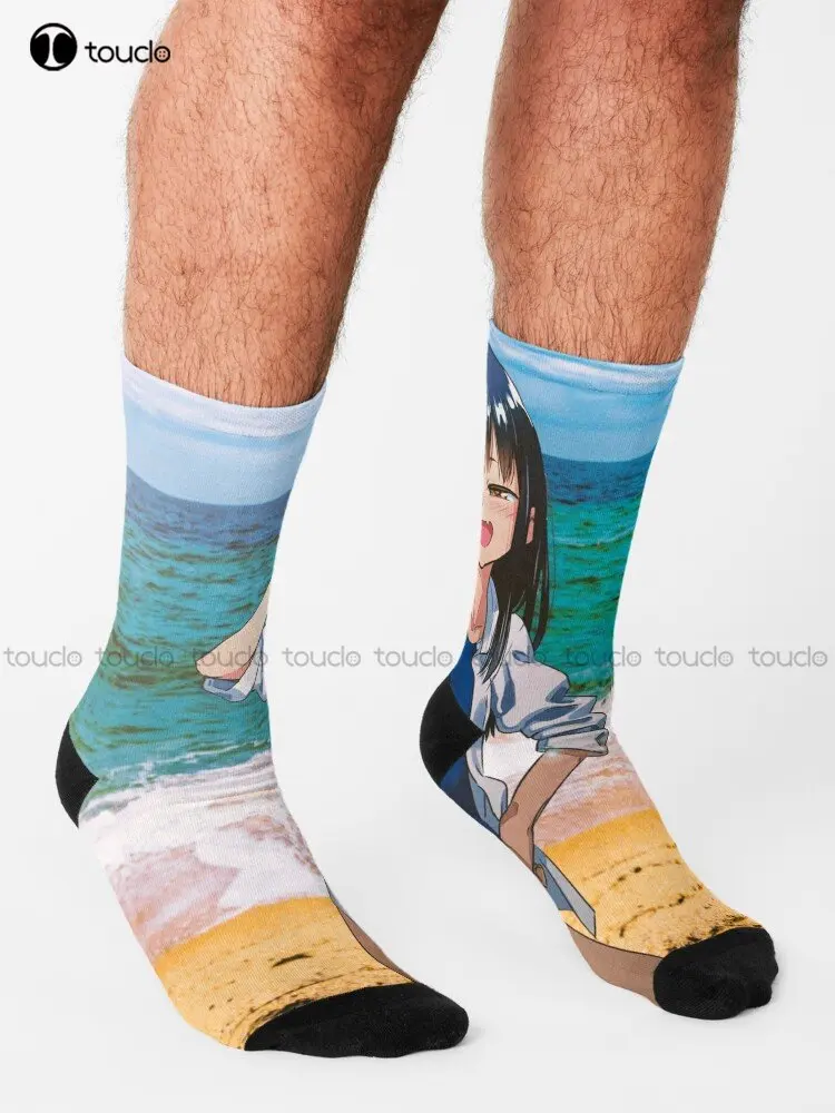 Animes Nagatoro Socks Men'S Athletic Socks 360° Digital Print Personalized Custom Unisex Adult Teen Youth Socks Custom Gift Art