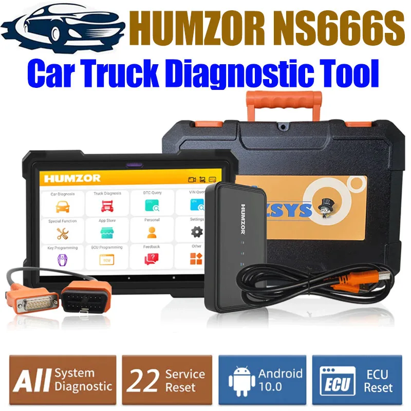 

HUMZOR Car Diagnostic Tools NS666S OBD2 Diagnostic Scanner All Systems ABS Airbag DPF Oil Reset Automotive Diagnoses Tool