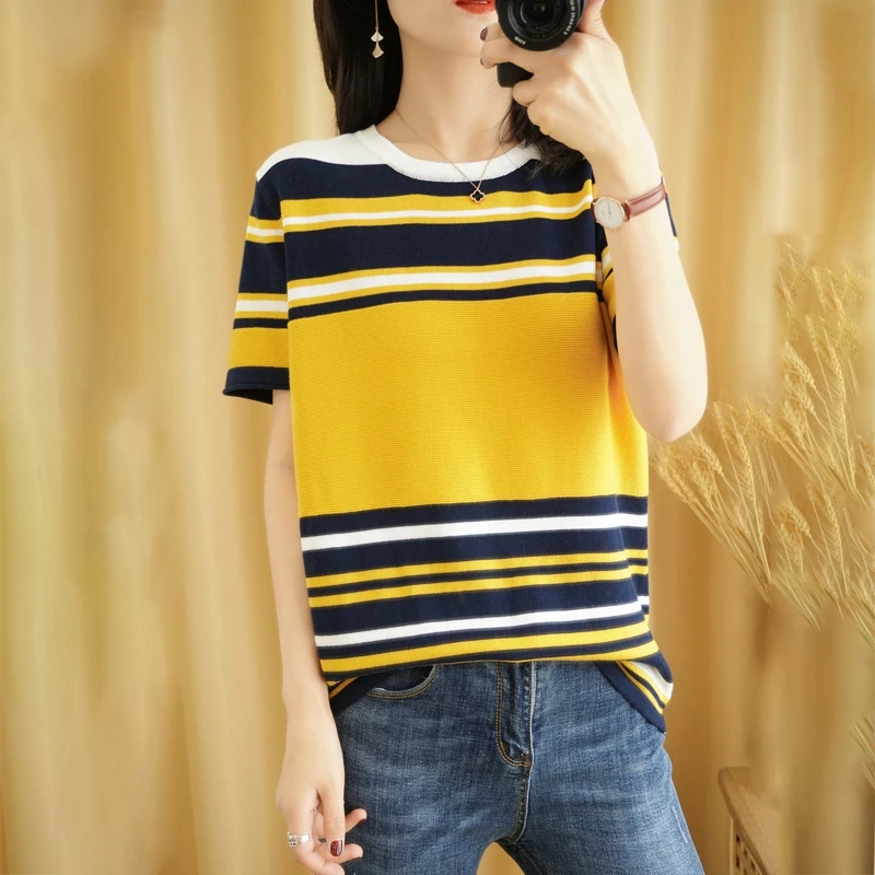 Thumbnail 3 - #26 Latest Classic Striped T-Shirts Offers
