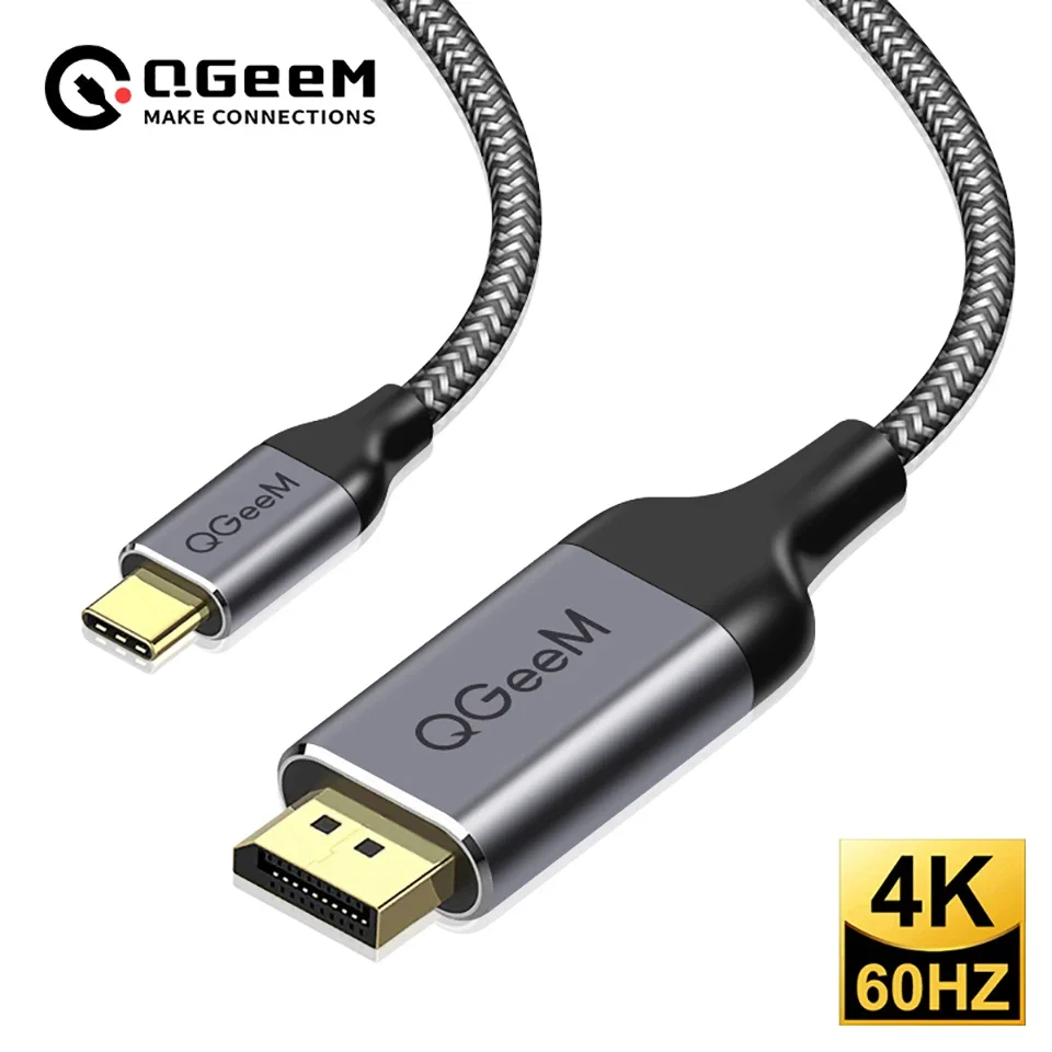 USB C to DisplayPort Cable (4K@60Hz),USB 3.1 Type C (Thunderbolt 3 Compatible) to DP Cable for MacBook 2017 Galaxy S9 Huawei P20