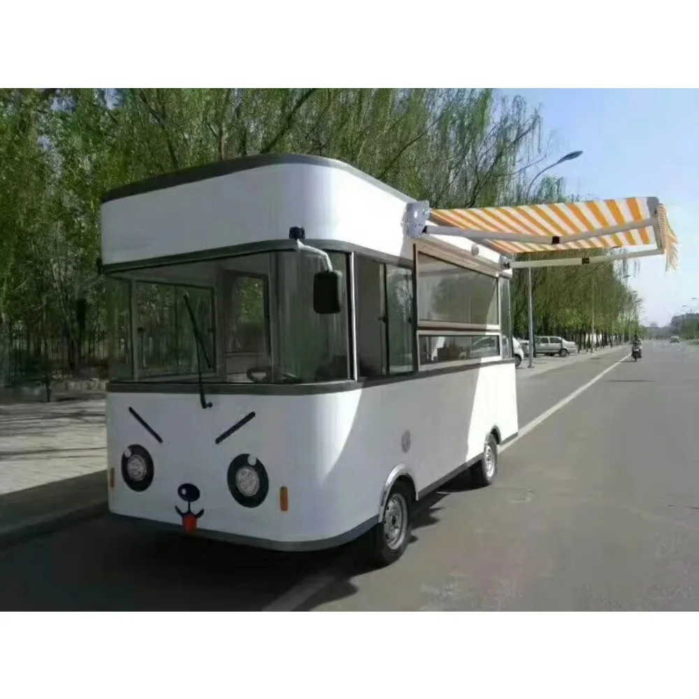 مقطورة الوجبات السريعة Airstream شاحنة طعام قياسية مناسبة تمامًا لأطعمة الشوارع وأعمال تقديم الطعام المتنقلة