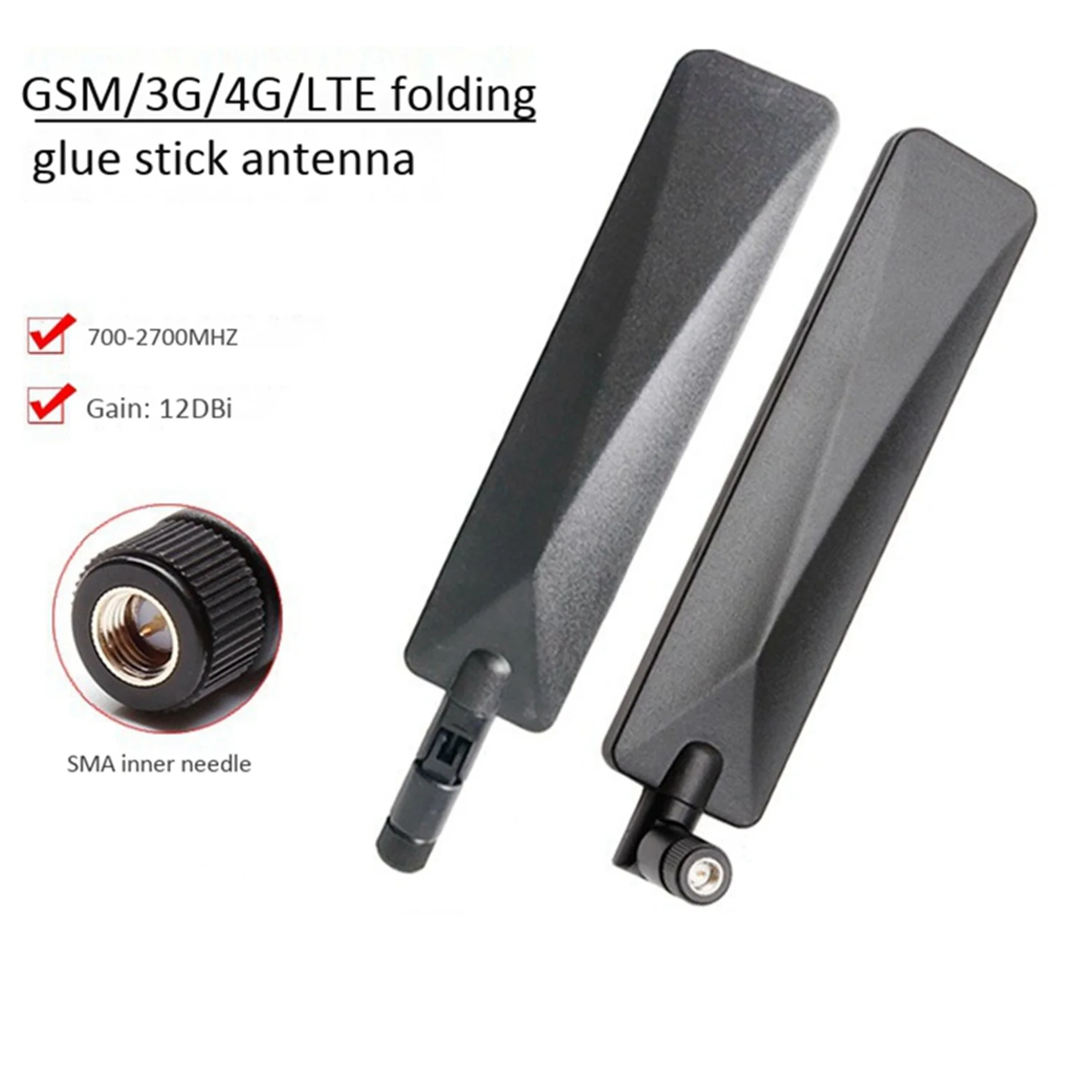 4G LTE Antenna 12Dbi SMA Male Antenna 4 Pieces, Router Cellular Gateway Home Phone Hotspot Modem Signal Booster-BCBW