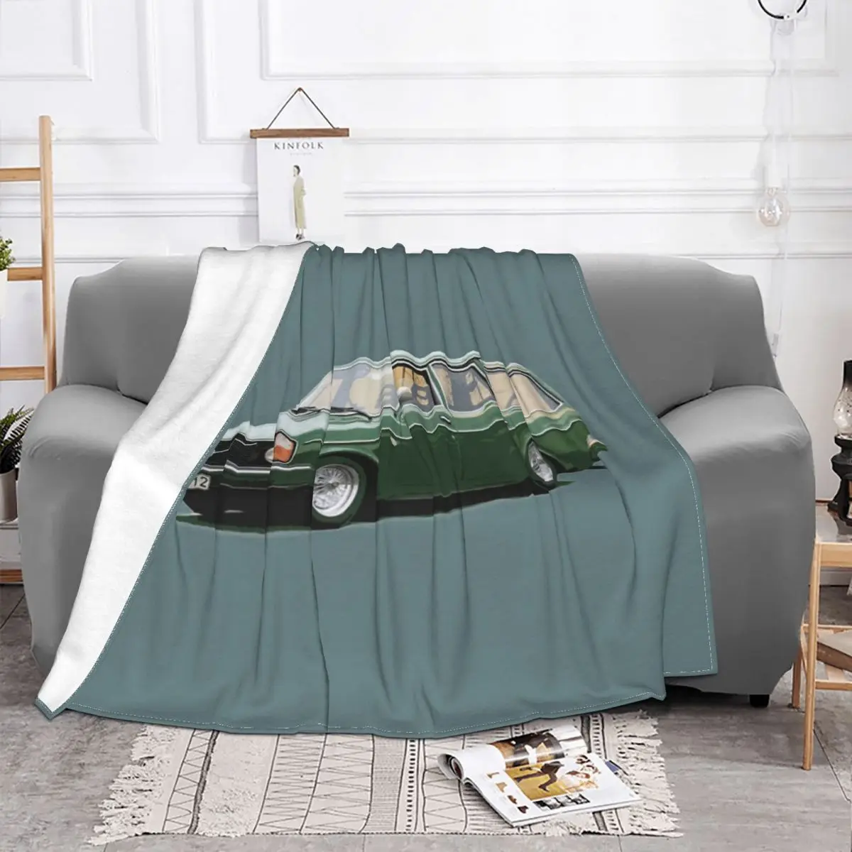 Volvo-manta a cuadros para cama, cobertor polar de invierno, 245