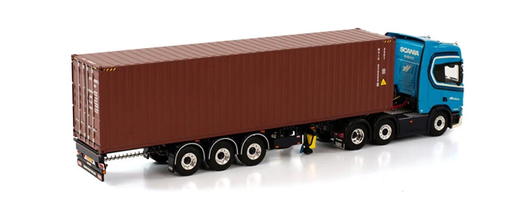 Alloy Model WSI 1:50 Scale SCA-NIA R CR20H 6X2 Tractor Transport Delivery Container Truck Vehicle Diecast Toy Model 01-3801