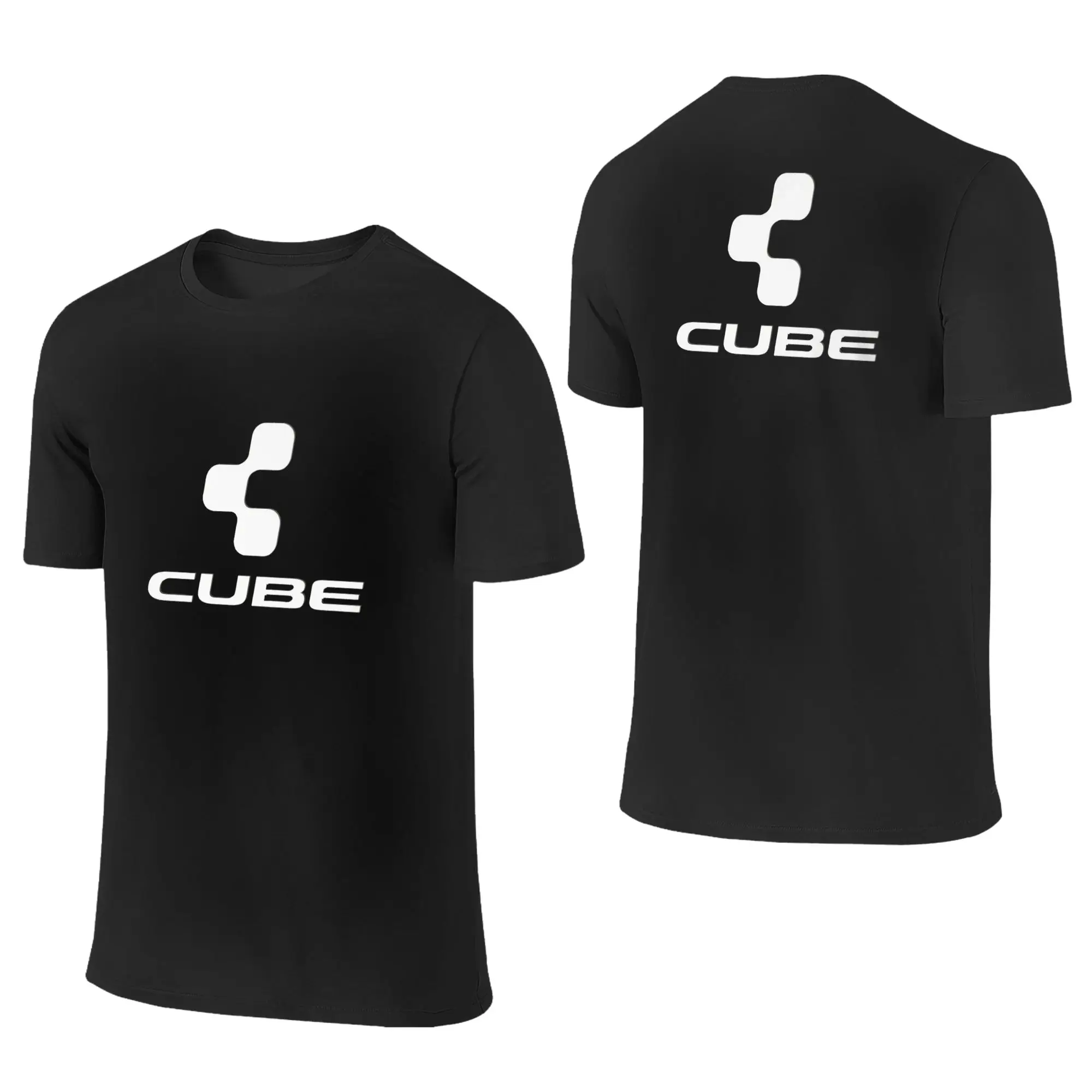 100% Cotton Cube Cycling Mtb Mountain Bike T-Shirt Men's Double Sided T Shirt Men O-Neck Summer Shirts Tops S-6XL