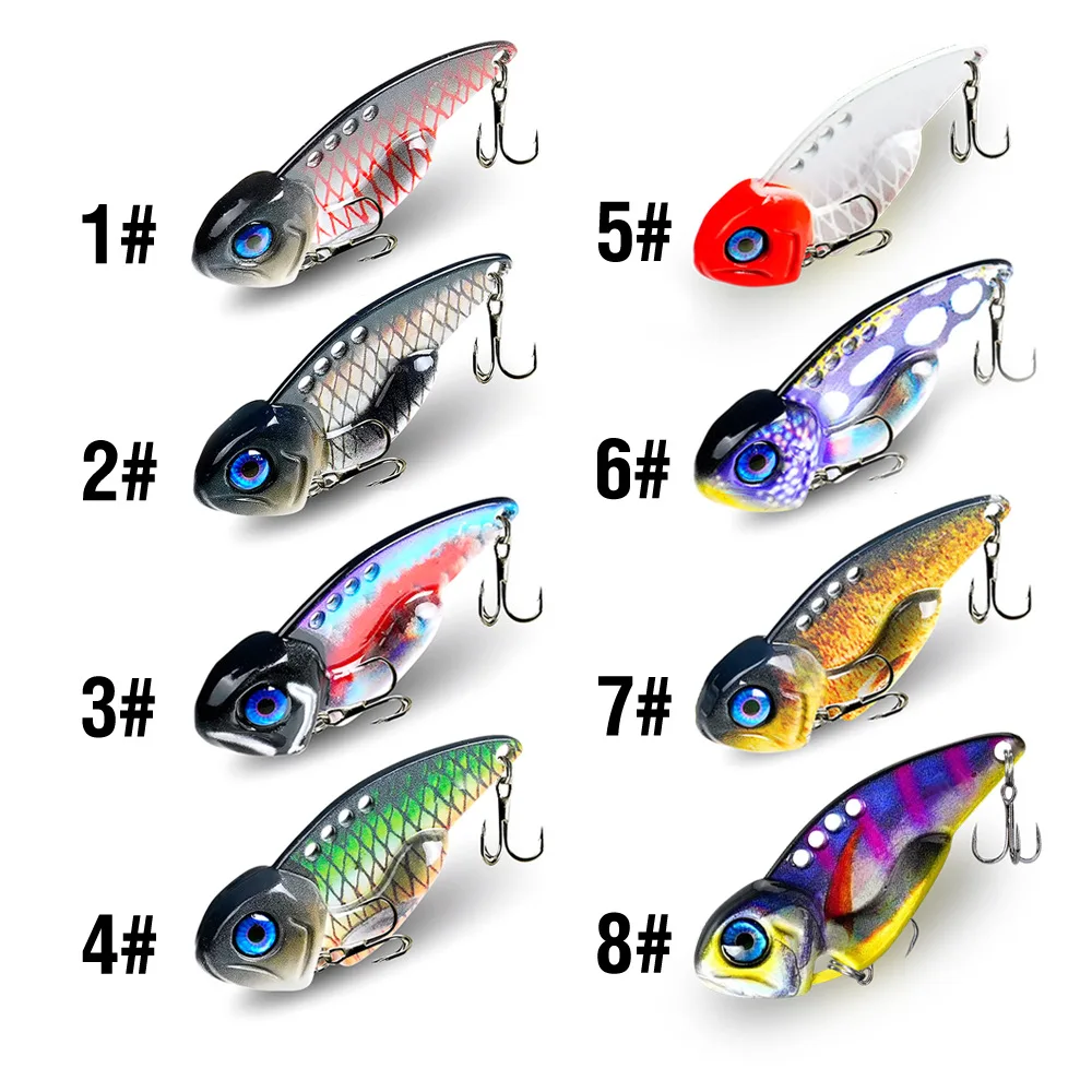 Metal VIB Fishing Lures 7g/10g/15g/20g Vibration Spoon Crankbaits Sinking Wobbler Swimbait Ice Jigs Artificial Bait Tackle