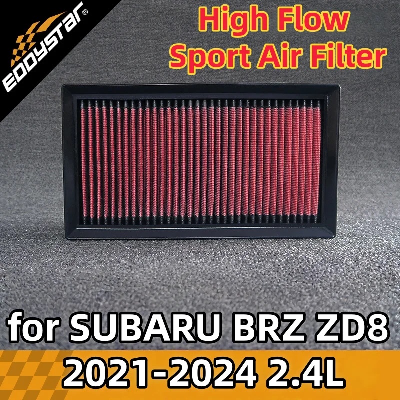 

Спортивный воздушный фильтр с высоким расходом для SUBARU BRZ ZD8 2021-2024 2,4 л, моющиеся гоночные впускные фильтры