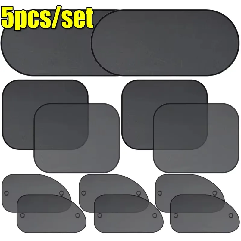 New 4PCS Car Window Sunshade Cover Block for Kids Car Side Window Shade Cling Sunshades Sun Shade Cover Visor Shield Screen Hot