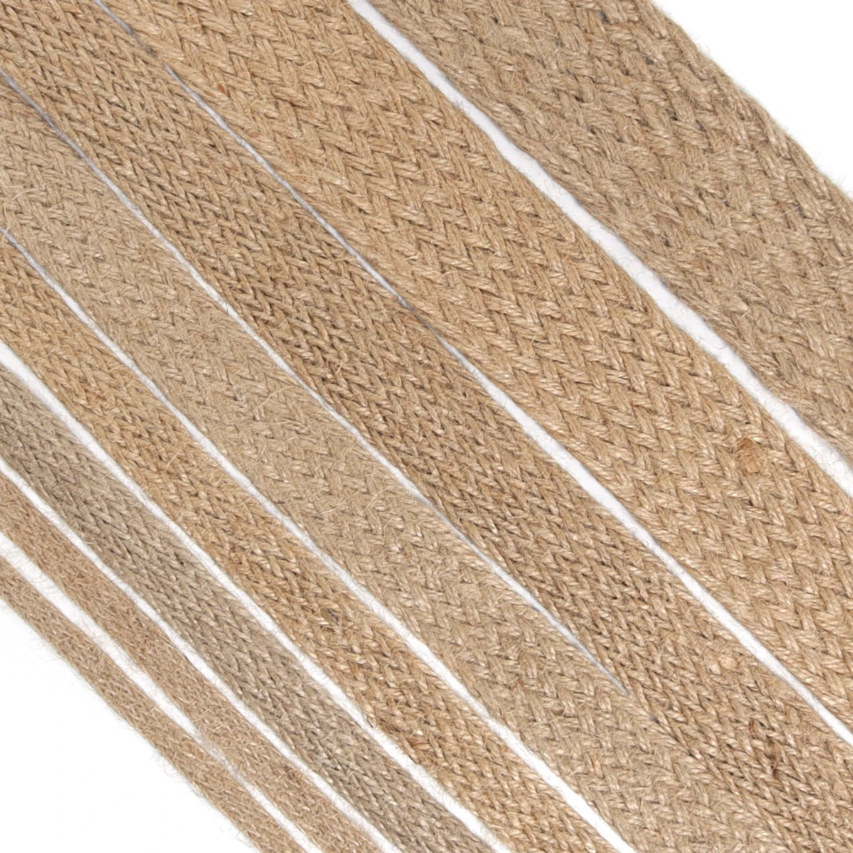 2-10yards Natural Jute Braided Cords Rope Burlap Fabric Tape for DIY Clothing Trim Gift Wrapping Wedding Decor Crafts Making