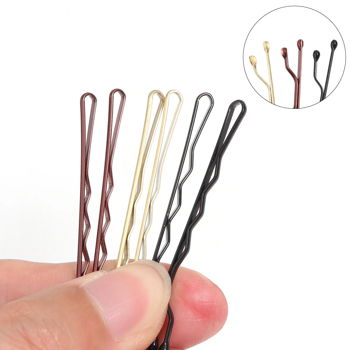 50pcs/lot Classic Hairpins 5cm Invisible Black Wave Hair Clips Metal Barrettes Hairstyling Tool For DIY Girls Hair Accessories image 2
