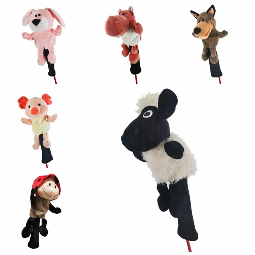 

Cartoon Animals Club Head Cover Protective Novelty Golf Head Cover Portable Cute Wood Golf Covers For Hybrid/Driver/Fairway