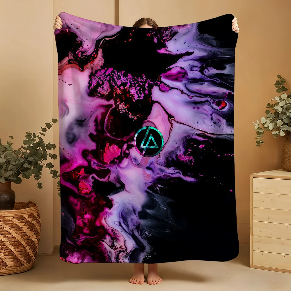 Band L-LinkinS-ES P-ParkS From Zero Blanket Printed Flannel Soft Warm Cozy Season Nap Bed Sofa Travel Camping Gift Adults Kids