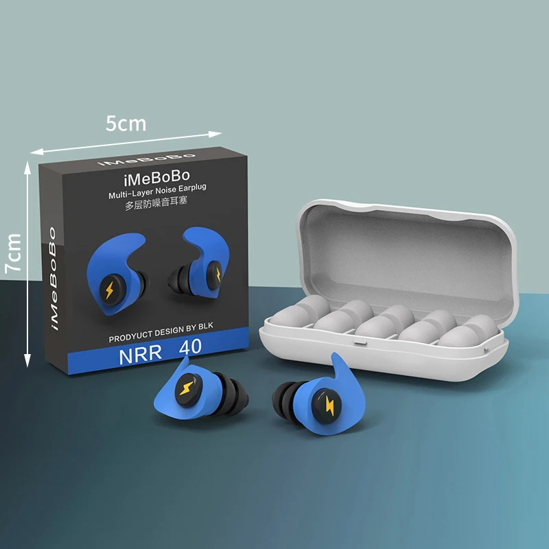 1PCS Mini Silicone Ear Plugs Noise Reduction Filter Hear Safety Ear Protector For Study Concert Soft Foam Sleeping Earplugs