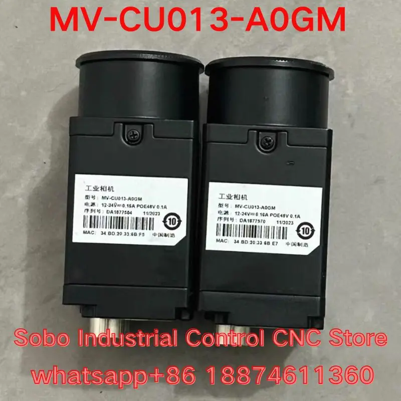 Second-hand  Industrial Camera MV-CU013-A0GM  Tested OK