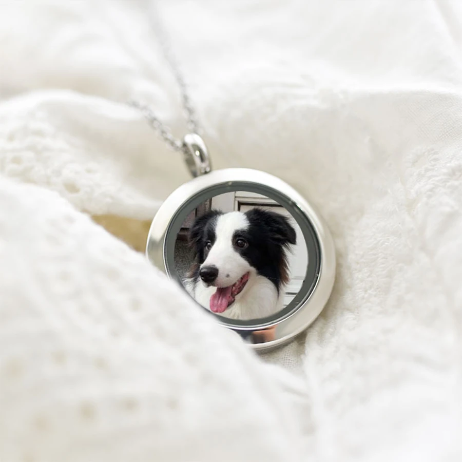 Personalized Customized Pet Photo Necklace Pendant for Men Women Girls Charm Choker Necklace Birthday Jewelry Gift New