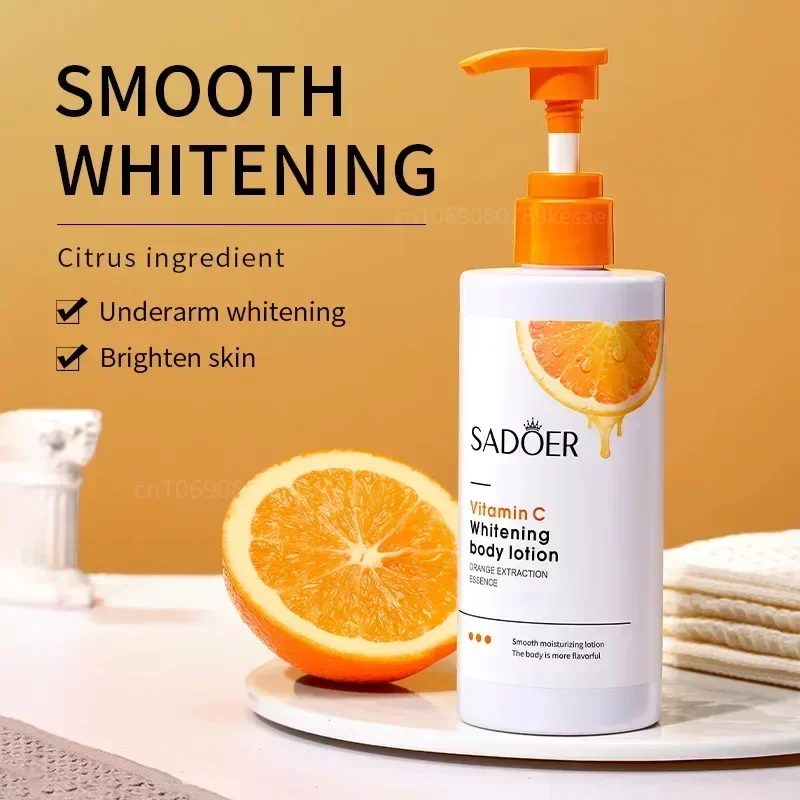 Vitamin C Bleaching Körper Lotion Feuchtigkeitsspendende Feuchtigkeits Herbst/Winter Hautpflege Anti-Trocknung Körper Lotion Für Frauen Männer großhandel