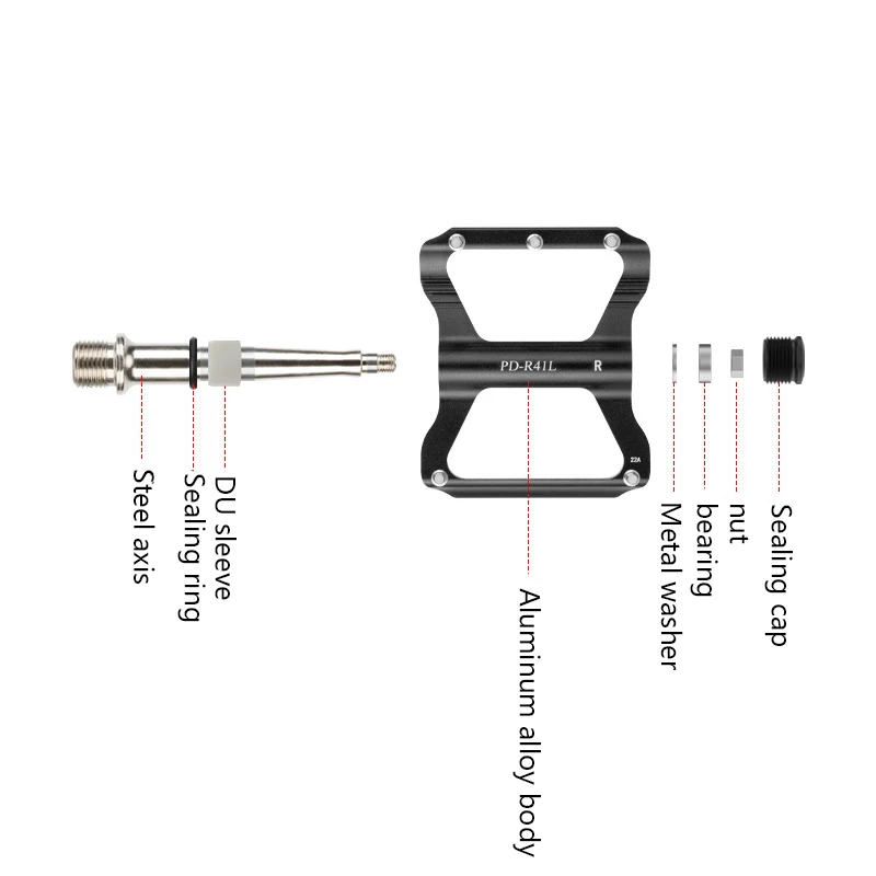 Bicycle Pedal Non-slip Aluminum alloy Lightweigh 1 Bearing Bike Road Cycling accessories