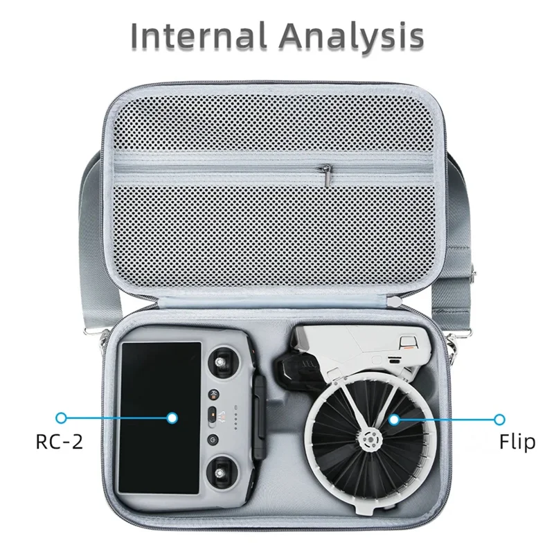 

【Flash-Sale!】For DJI For FLIP Drone Accessories Remote Control Storage Bag RC 2 Carrying Case Portable Anti-Fall Handheld Bag