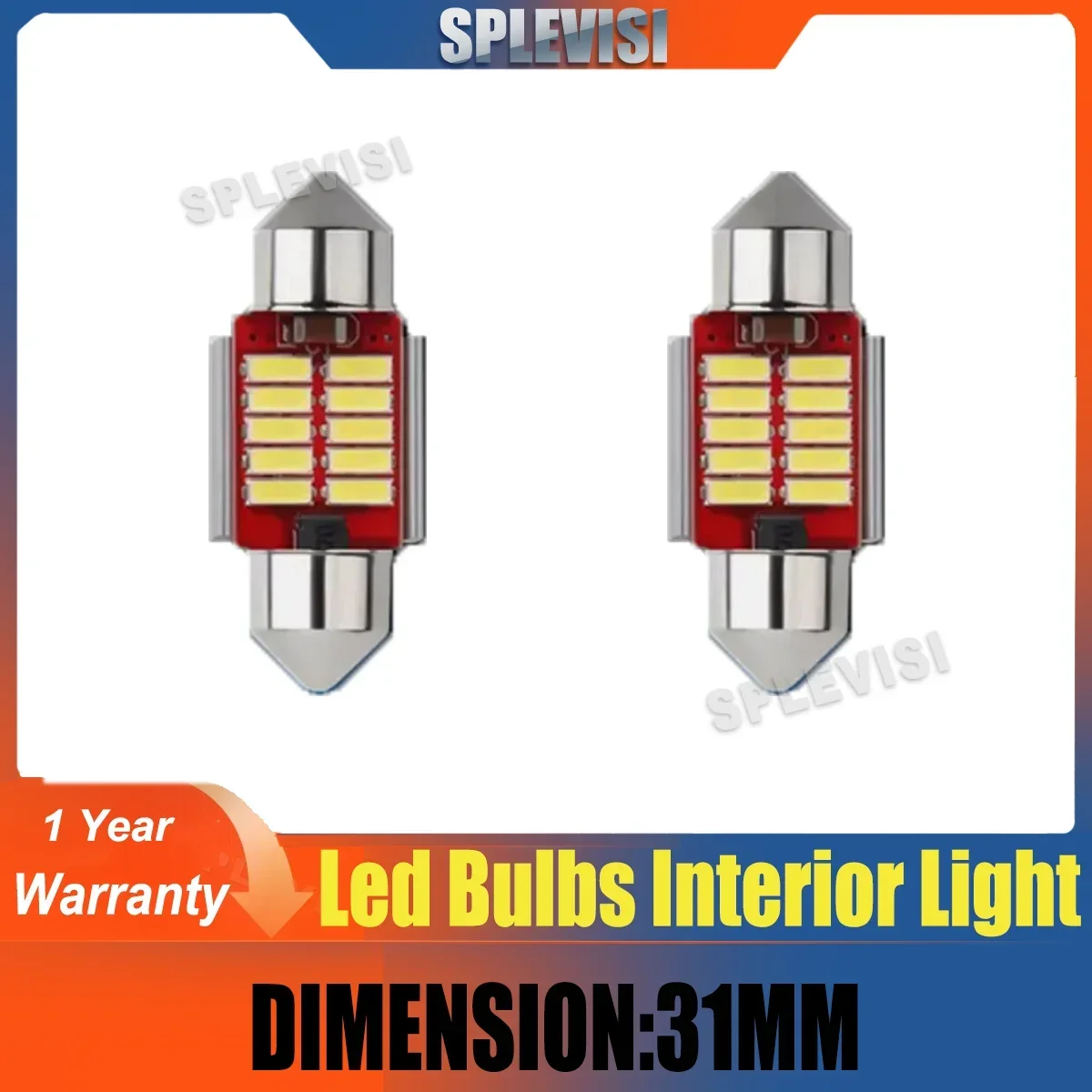 

31mm 272 Car Led White Xenon Number Plate Smd Interior Canbus Light Bulbs автомобильные товары led lights for car