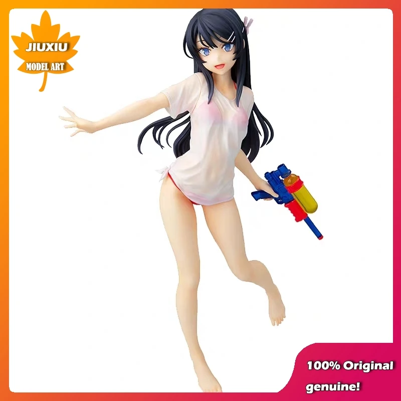 

100% Original:Sakurajima Mai Play with a water gun 23.5cm PVC Action Figure Anime Figure Model Toys Figure Collection Doll Gift