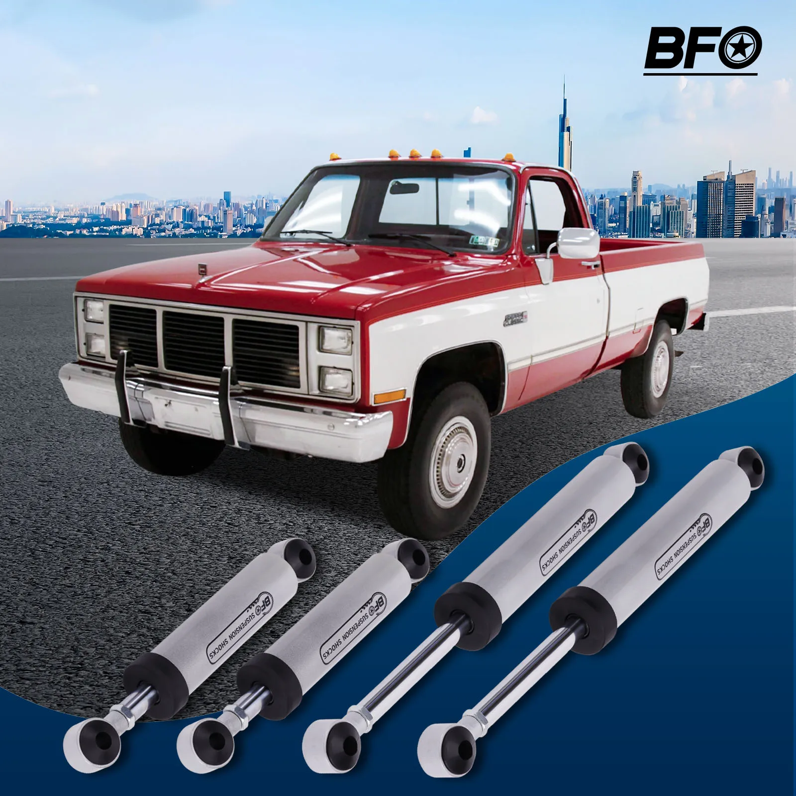 Kit di ribaltamento ammortizzatori per molle abbassamento da 3 pollici F 5 pollici R per CHEVY C10 GMC 1973-1987