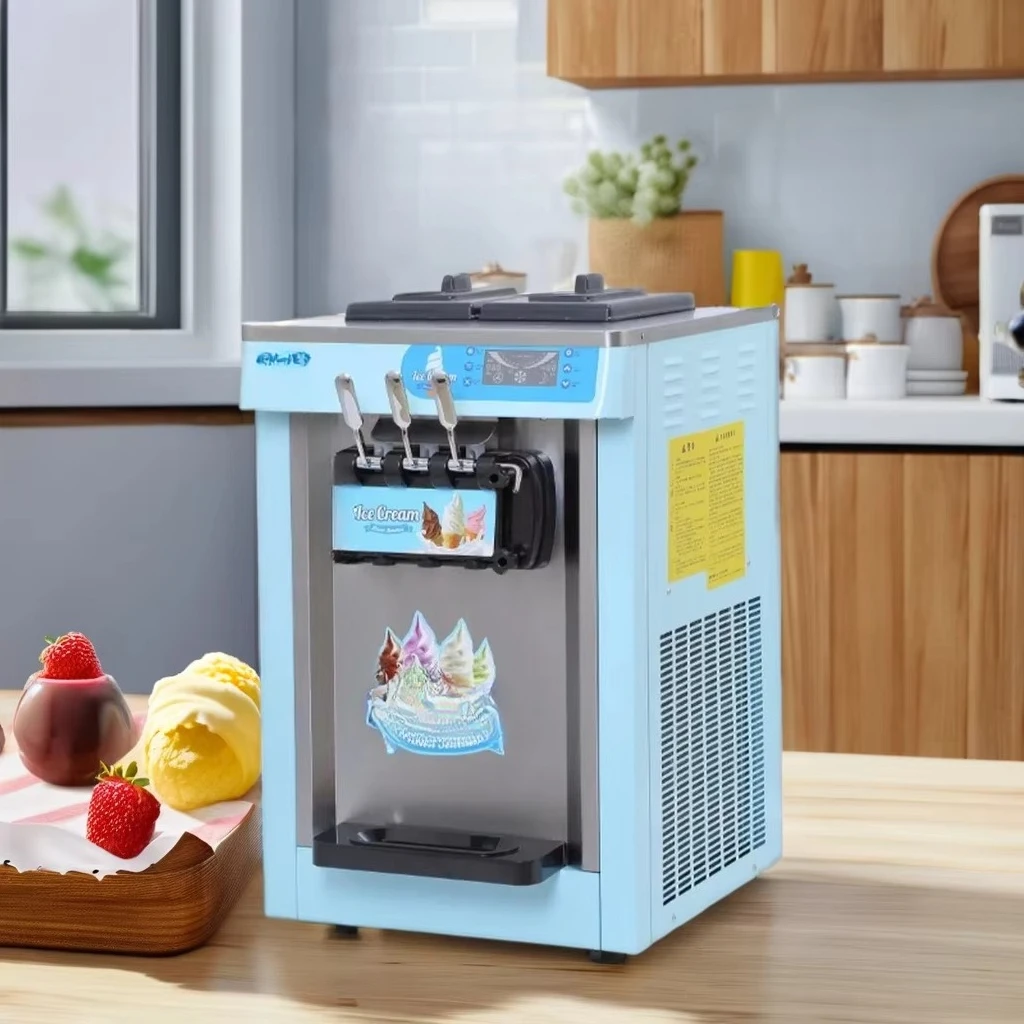 Best Automatic Commercial Ice Cream  3 Flavors Soft Serve Ice Cream Machine For Business Use For Ice Cream Truck