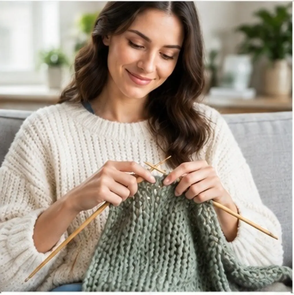 36-Piece Bamboo Knitting Needles Set – Smooth, Lightweight, Odorless Single-Point for Sweaters, Hats, Scarves, Gloves & Socks