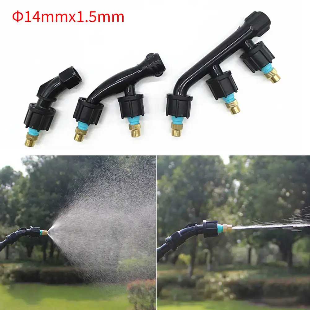 Agricultural Copper Atomizing Sprayer Nozzle Single/Double/Three Nozzle Head Garden Lawn Irrigation Pesticide Spraying Sprinkler