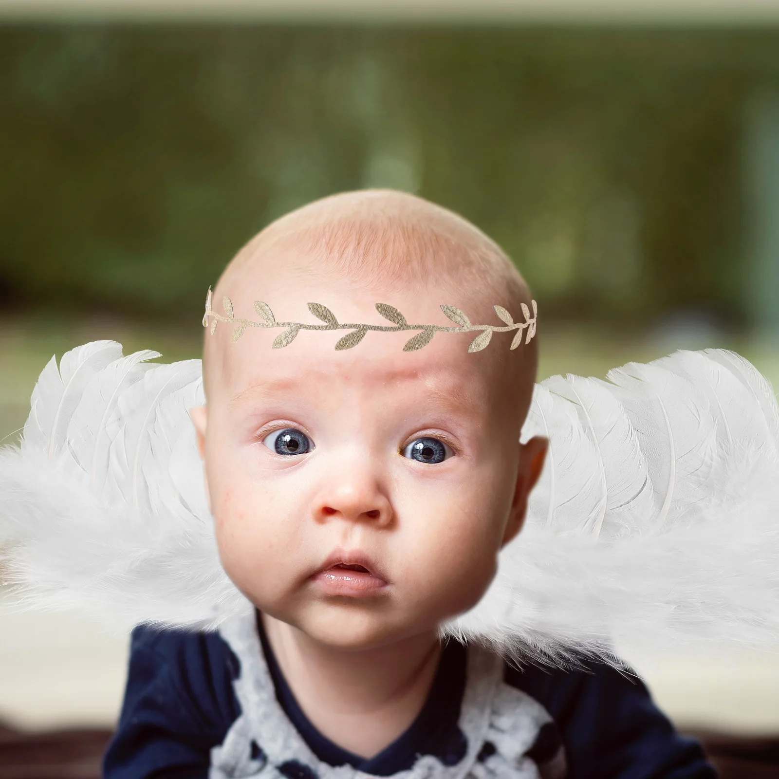 

1Set Infant Angel Wings Headband Baby Photo Props Lightweight Comfortable Costume Angel Wing for Toddler Costume Wing