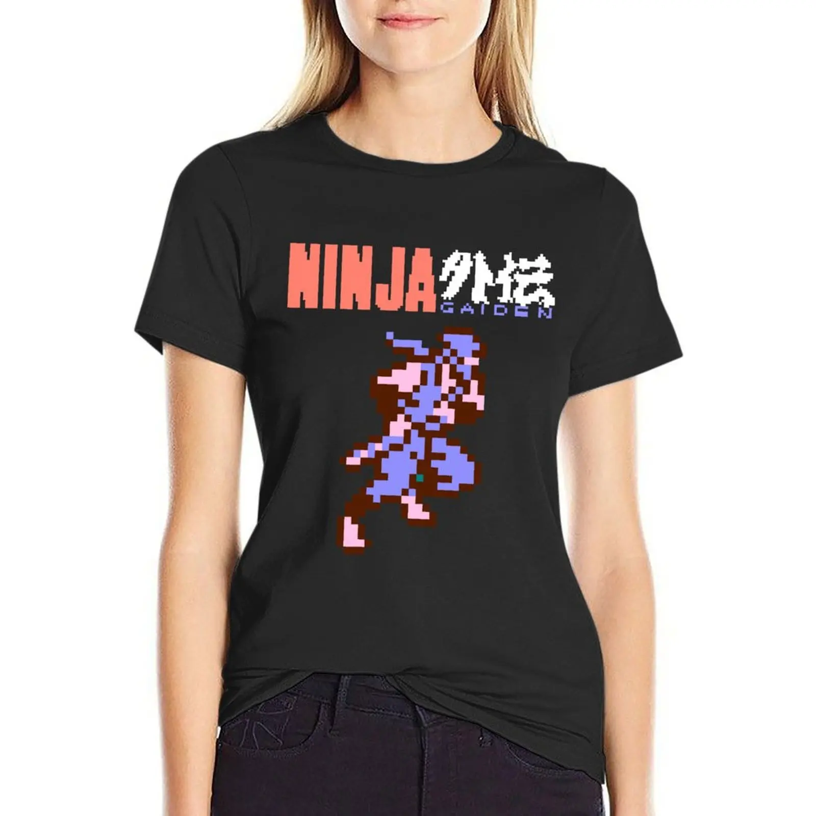 Ninja Gaiden's Ryu with Logo T-Shirt summer clothes kawaii clothes Blouse t-shirt dress for Women graphic