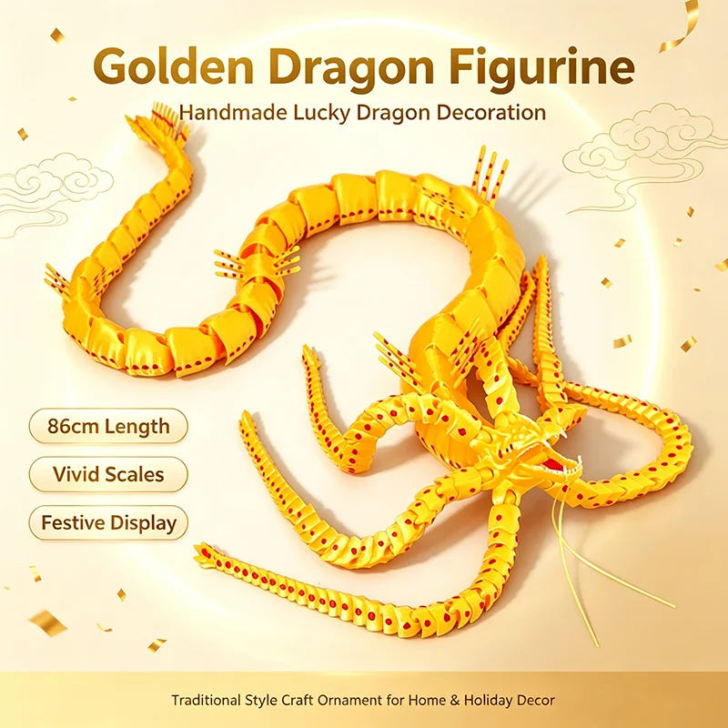 3D Printed Articulated Deep Sea Monster Figurine Flexible Joint Centipede‑octopus Hybrid Fidget Toy Desktop Collectible Gift