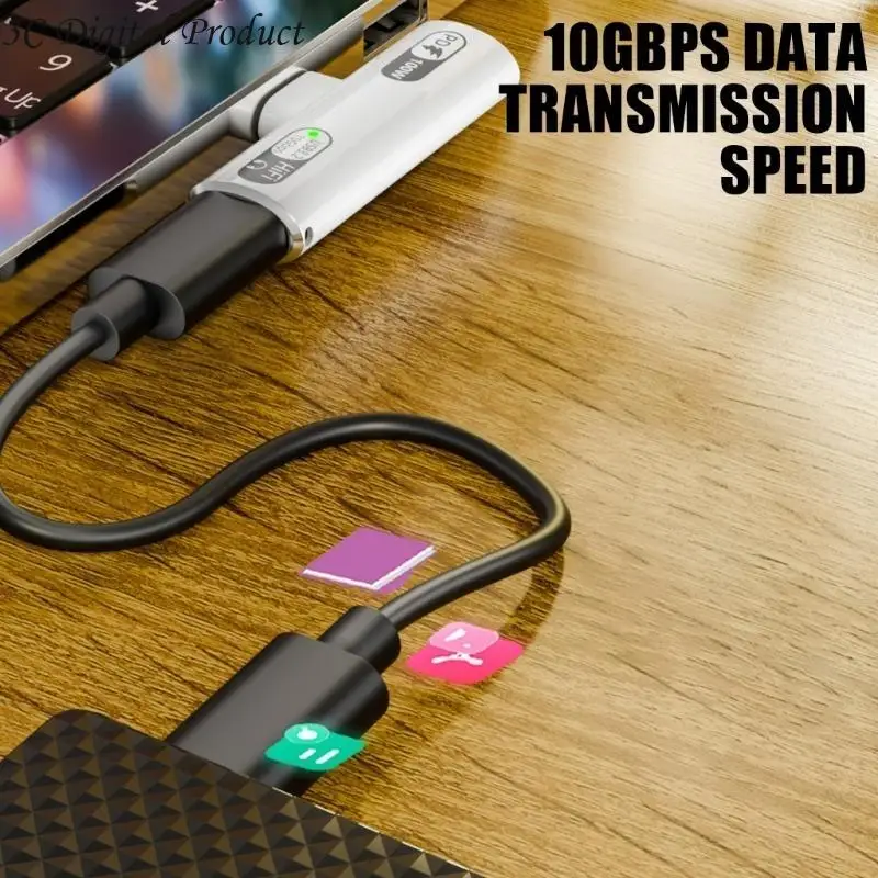 USB Cオーディオと充電アダプターPD100W電話用ラップトップタブレットQ84A