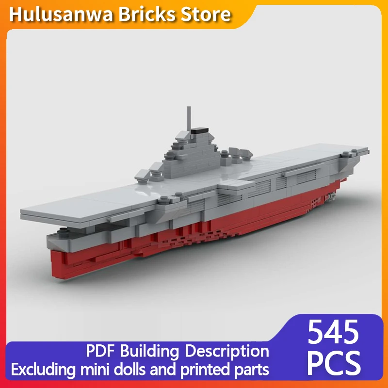 

USS Essex WW2 Military Vessels Model MOC Building Bricks War Equipment Modular Technology Gifts Holiday Assemble Children Toys