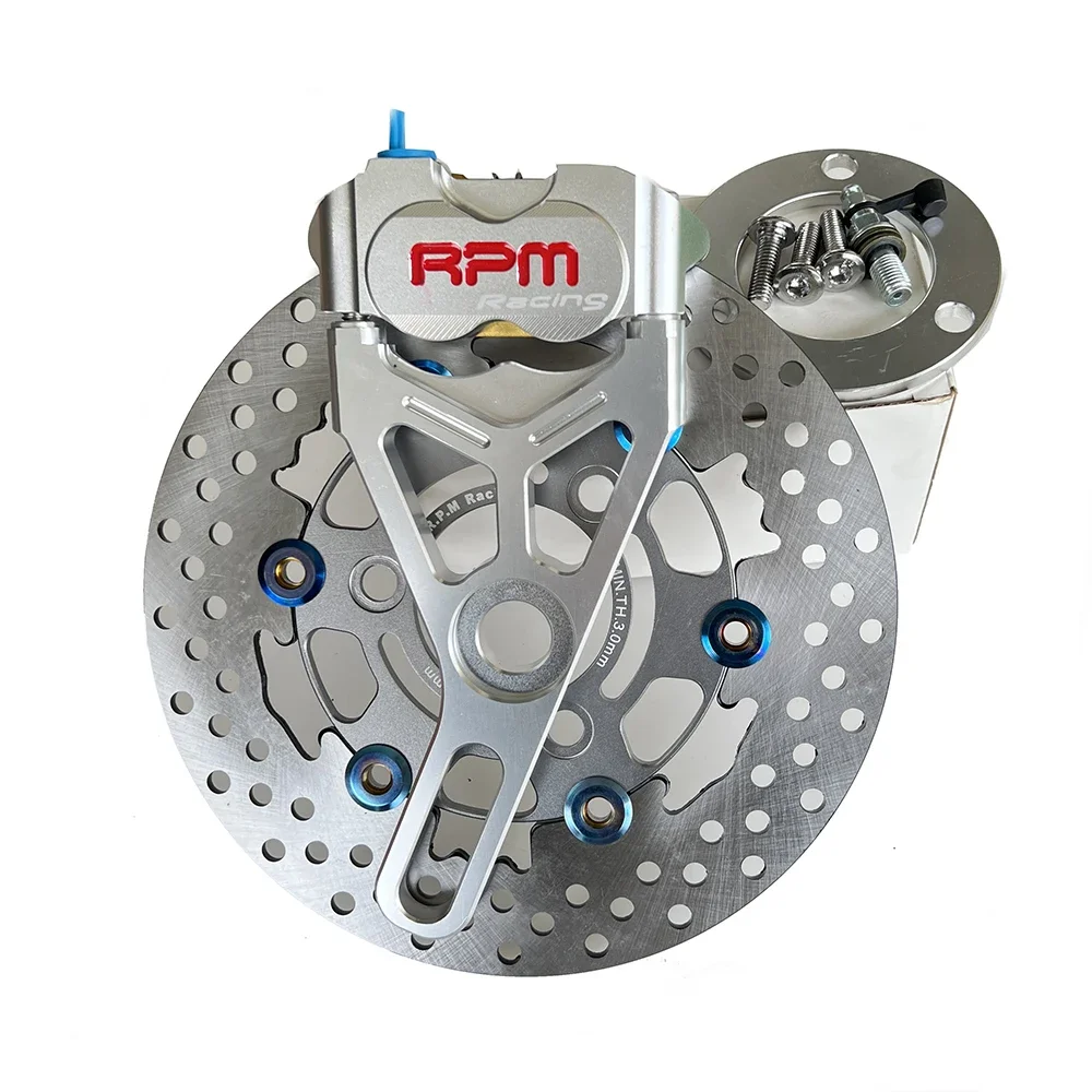 Adaptador/soporte de pinzas de freno de motocicleta RPM para sistema de freno de horquilla plana trasera para modificación de moto de cross Scooter