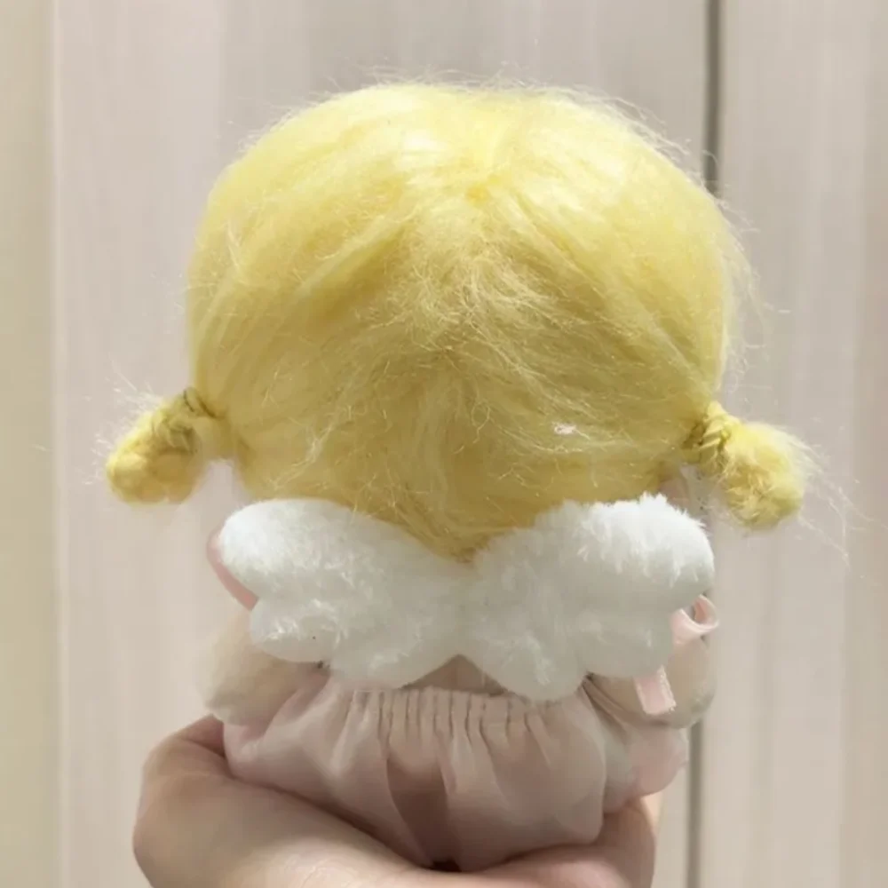 Bow Dress 10cm Cotton Doll Clothes with Wing Love Hairclip Doll Clothes Outfit Suit Lovely Doll Dress Up Set Doll Accessories