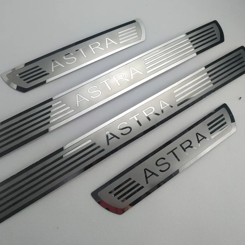 4 pz/lotto Car Styling per 2010-2013 OPEL ASTRA J VAUXHALL ASTRA J pedale per battitacco in acciaio inossidabile ultrasottile