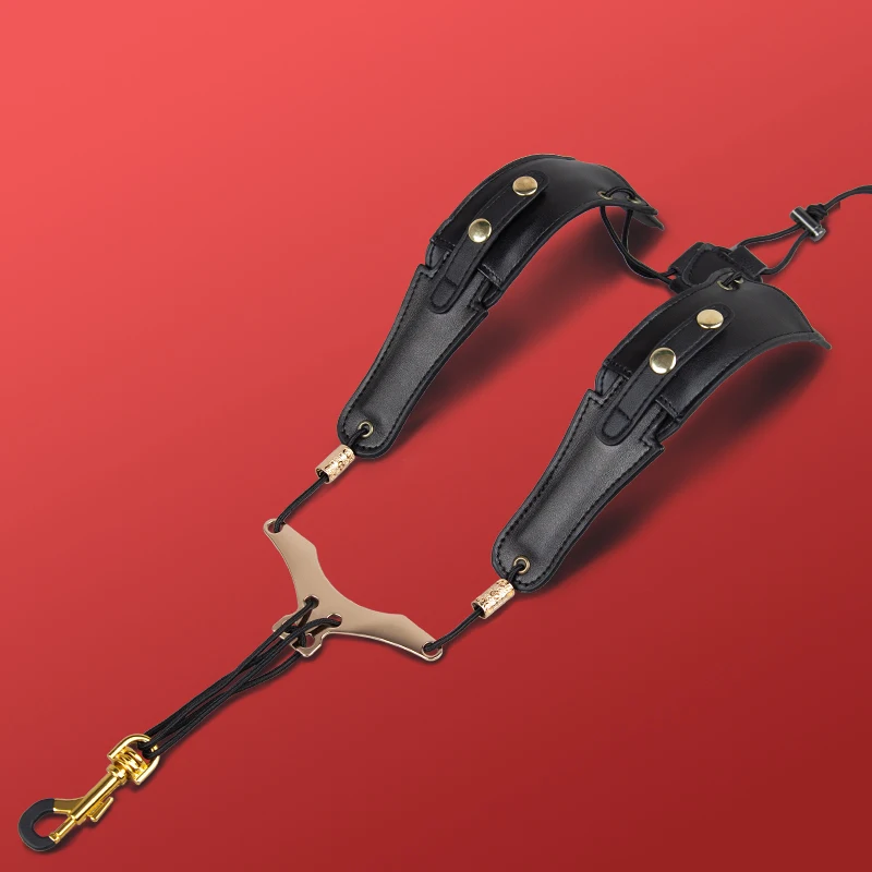 

New E-Flat Alto and Tenor Universal Saxophone Pressure-Reducing Double Shoulder Strap Electric Wind Instrument Neck Strap