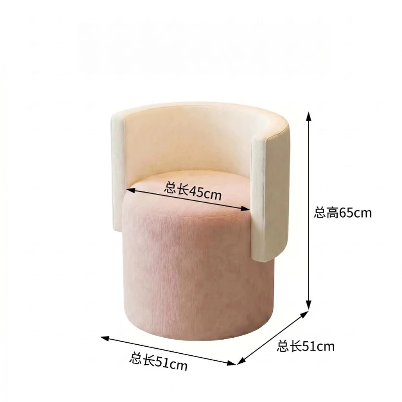 Dressing Weird Vanity Stool Makeup Cute Pink Wooden Vanity Stool Bedroom Office Sillas Tocador Maquillaje Luxury Furniture - view 6