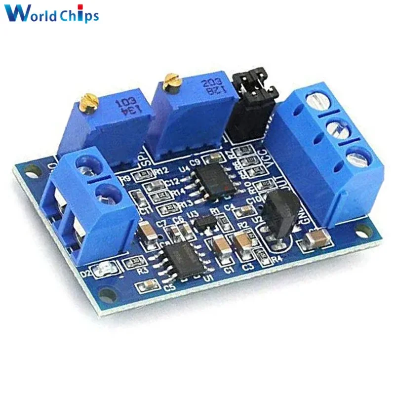 Current To Voltage Module 0 -20mA/4 -20mA to 0- 3.3V/0 -5V/0 -10V Voltage Transmitter Signal Converter Module Electronics