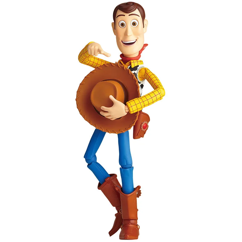 Kaiyodo genuíno revoltech anime figuraokusatsu woody ver1.5 figura de ação brinquedo para meninos crianças presente modelo colecionável ornamentos