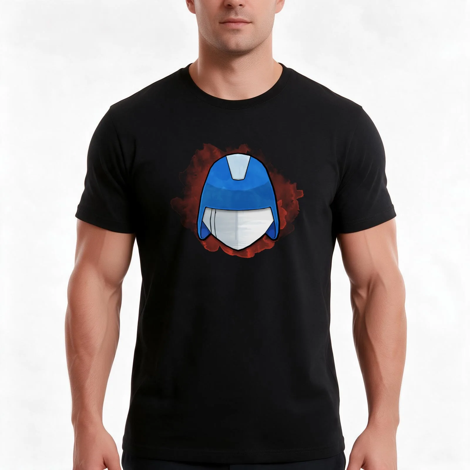 The Commander T-Shirt, Summer Casual Cotton Tee, Oversized Streetwear Tops, Vintage Graphic Print, Loose Fit Short Sleeve